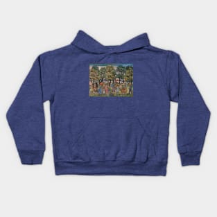 Under the Trees by Maurice Brazil Prendergast Kids Hoodie